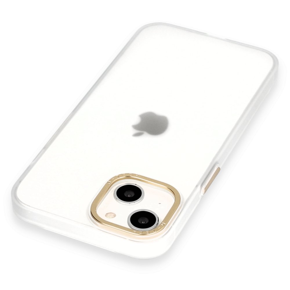iPhone 15 Kılıf Modos Metal Kapak - Şeffaf  iPhone 15 Kılıf Modos Metal Kapak - Şeffaf