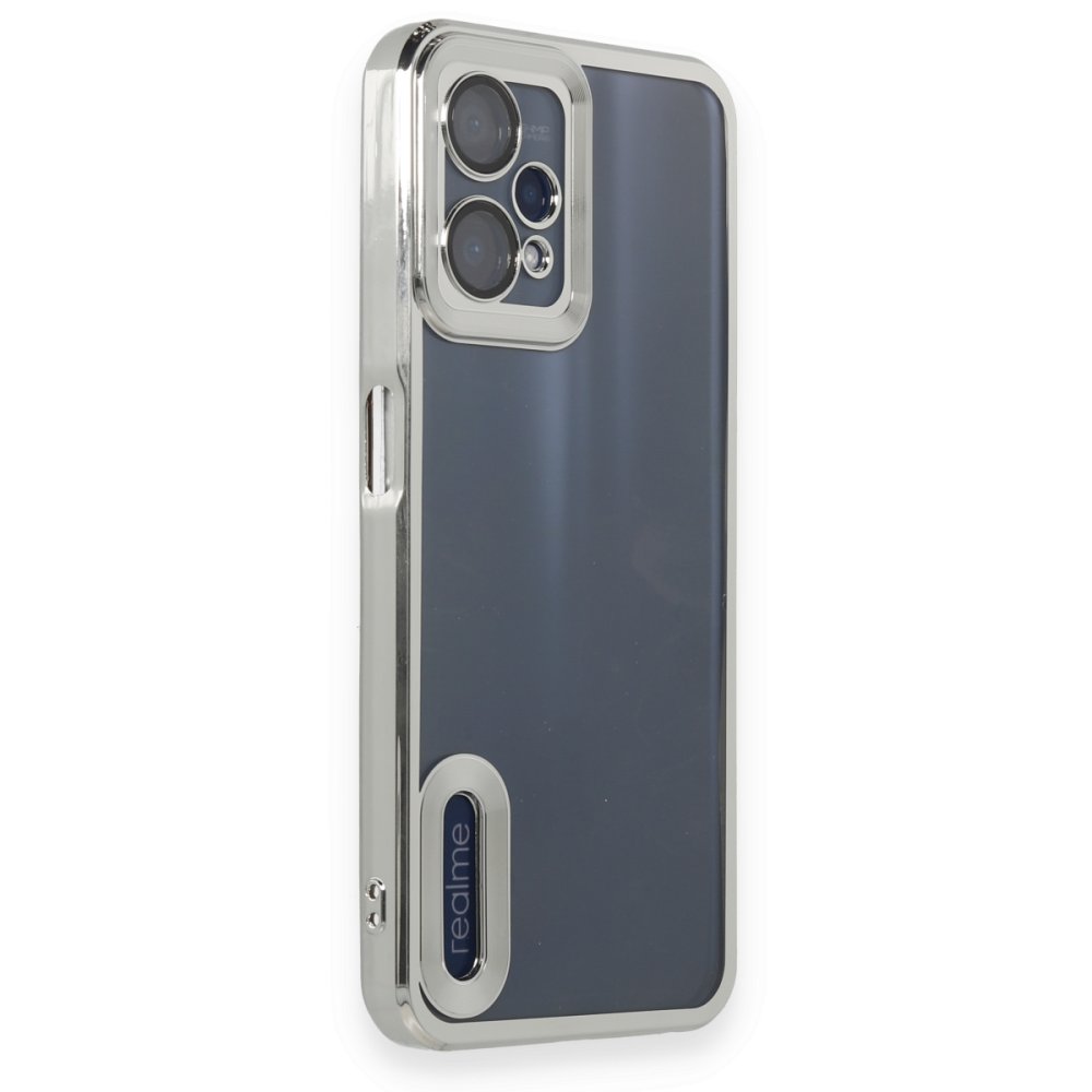Realme 9 Pro 5G Kılıf Slot Silikon - Gümüş  Realme 9 Pro 5G Kılıf Slot Silikon - Gümüş