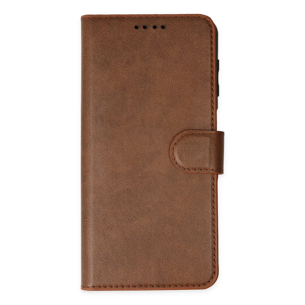  iPhone 14 Pro Kılıf Trend S Plus Kapaklı Kılıf - Taba