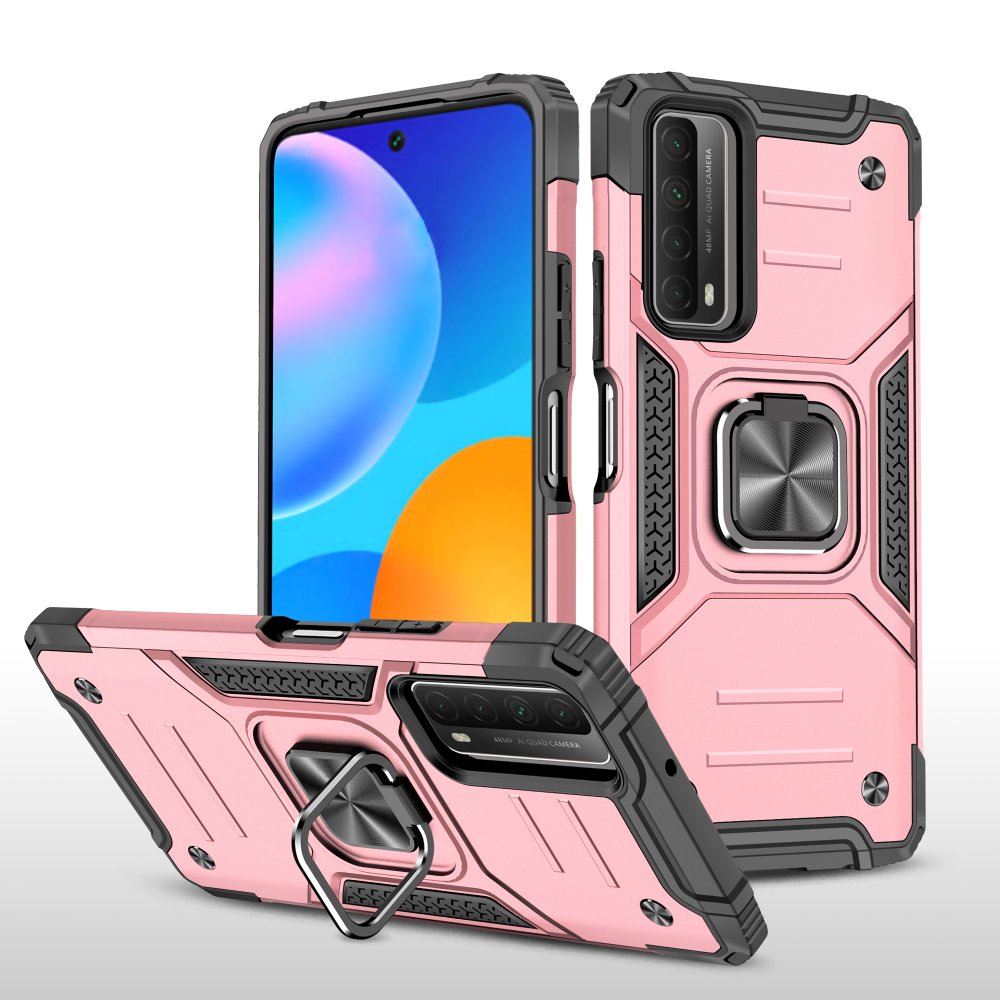 Huawei P Smart 2021 Kılıf Zegna Yüzüklü Silikon Kapak - Rose  Huawei P Smart 2021 Kılıf Zegna Yüzüklü Silikon Kapak - Rose