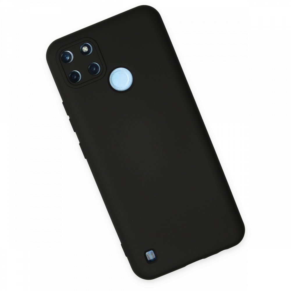  Realme C21Y Kılıf Nano içi Kadife Silikon - Siyah