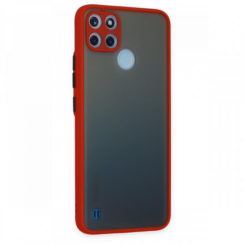  Realme C21Y Kılıf Montreal Silikon Kapak - Kırmızı