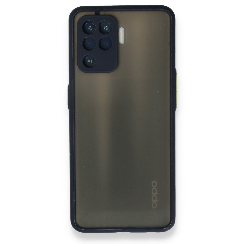  Oppo Reno 5 Lite Kılıf Montreal Silikon Kapak - Lacivert