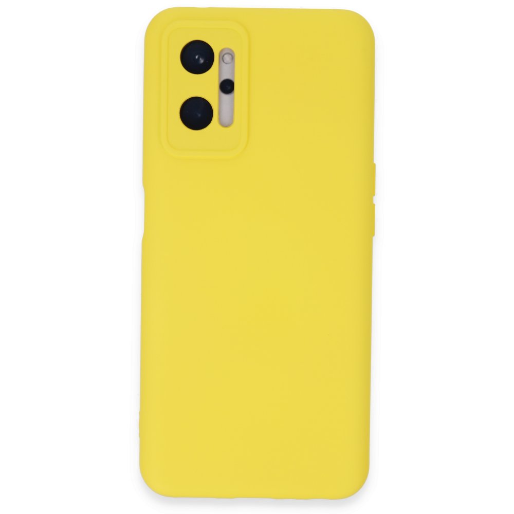  Realme 9i 4G Kılıf Nano içi Kadife Silikon - Sarı
