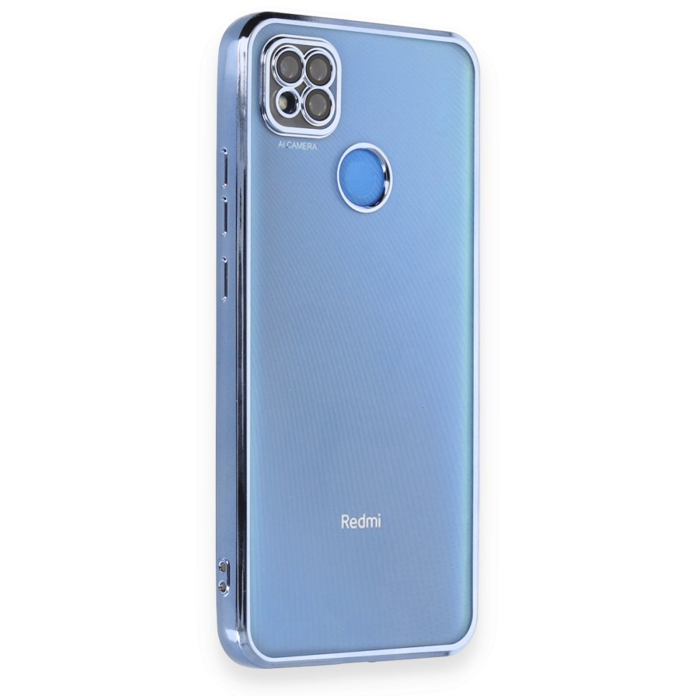 Redmi 9C Kılıf Razer Lensli Silikon - Açık Mavi