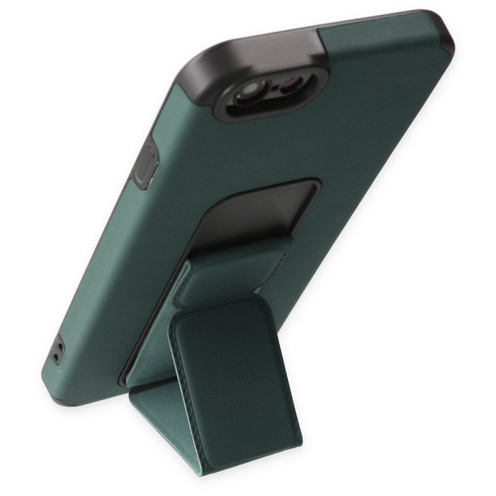 iPhone 6 Kılıf Mega Standlı Silikon - Yeşil iPhone 6 Kılıf Mega Standlı Silikon - Yeşil