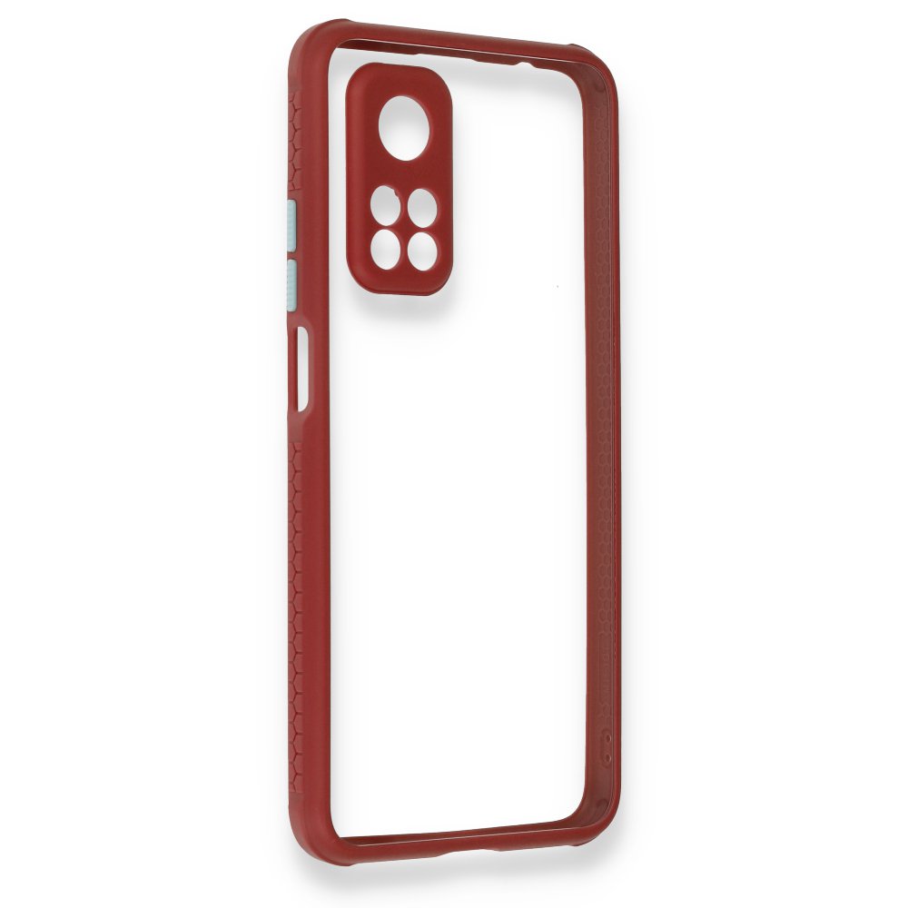  Xiaomi Mi 10T Kılıf Miami Şeffaf Silikon - Fuşya