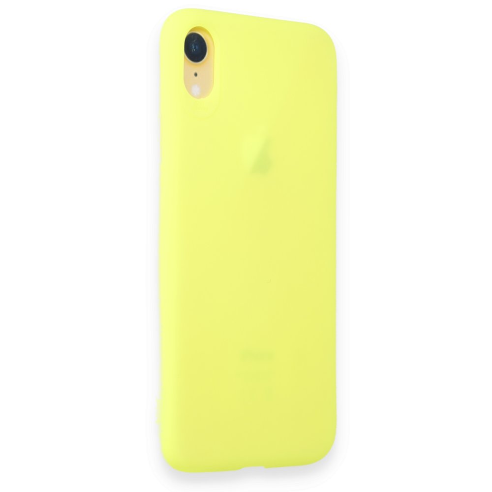  iPhone XR Kılıf First Silikon - Parlak Yeşil