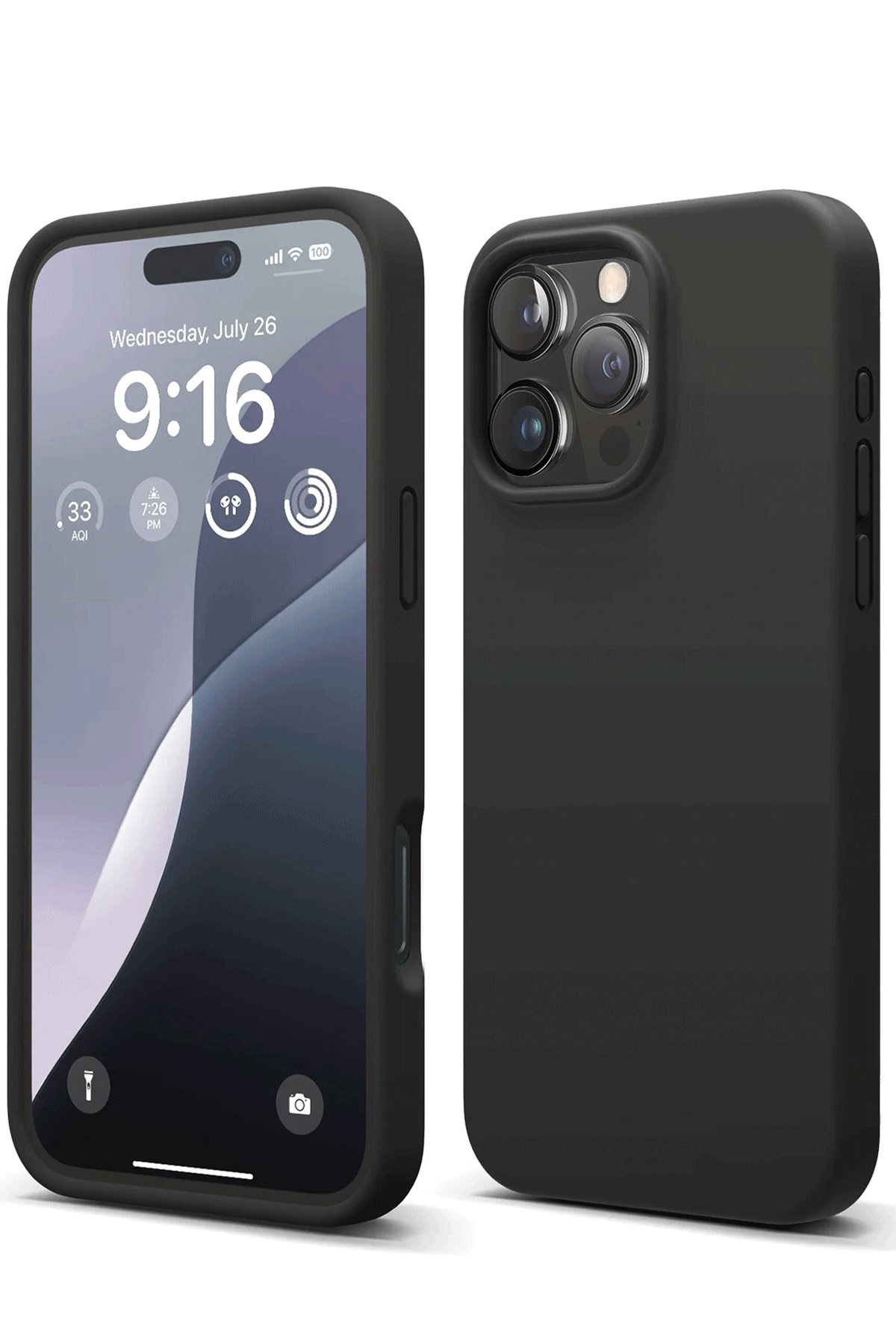 iPhone 16 Pro Max Kılıf First Silikon - Siyah iPhone 16 Pro Max Kılıf First Silikon - Siyah