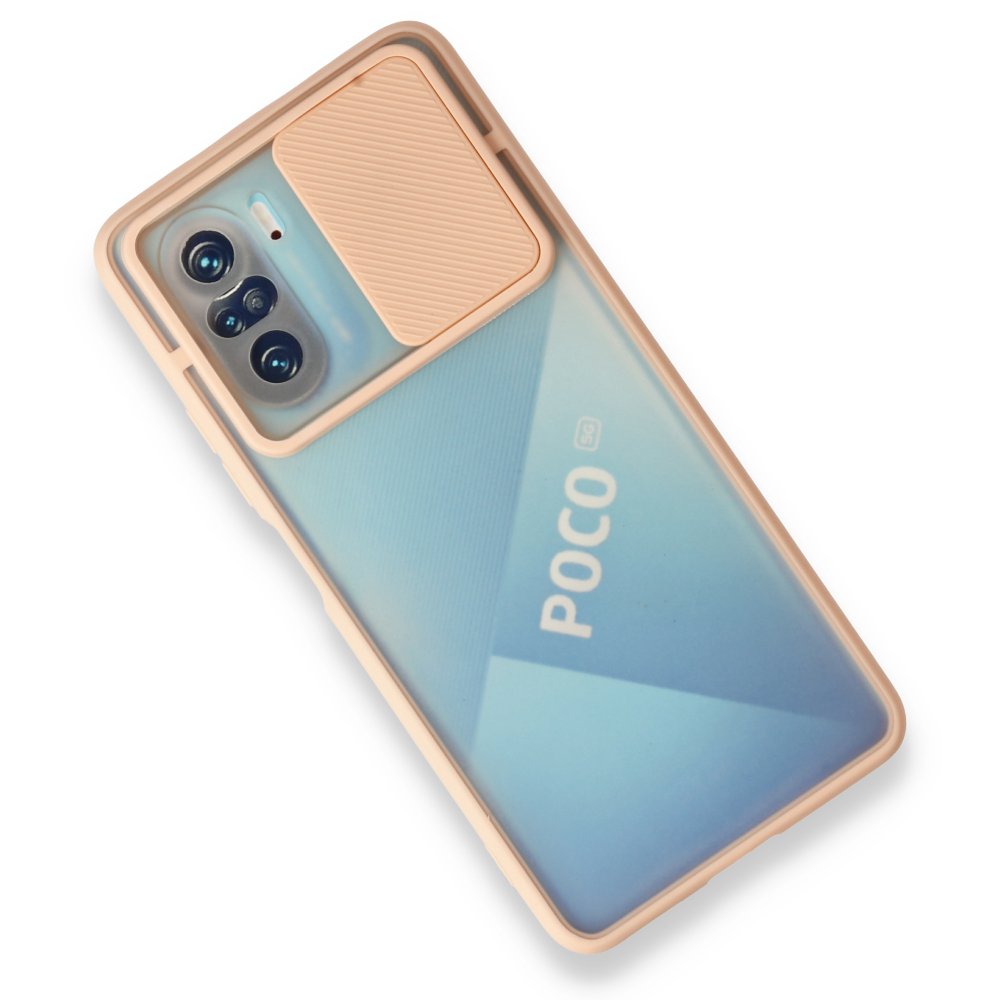 Xiaomi Mi 11i Kılıf Palm Buzlu Kamera Sürgülü Silikon - Pembe Xiaomi Mi 11i Kılıf Palm Buzlu Kamera Sürgülü Silikon - Pembe