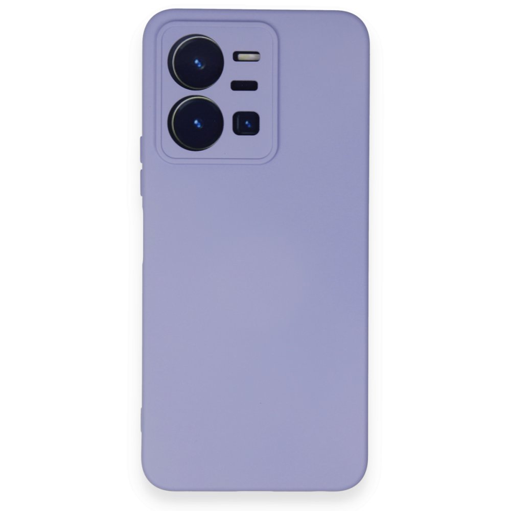 Vivo Y22S Kılıf Nano içi Kadife Silikon - Lila Vivo Y22S Kılıf Nano içi Kadife Silikon - Lila