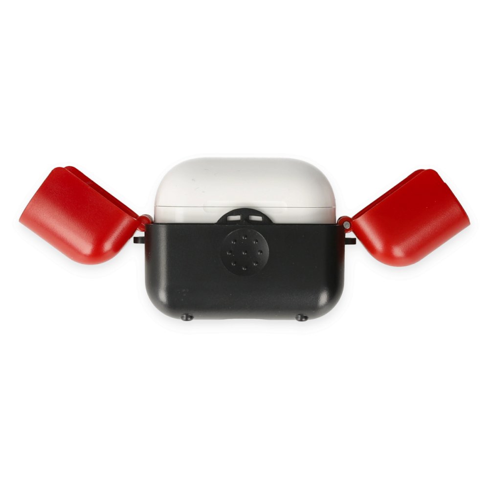 Airpods 3 (3.nesil) Basmalı Kılıf - Siyah-Kırmızı Airpods 3 (3.nesil) Basmalı Kılıf - Siyah-Kırmızı