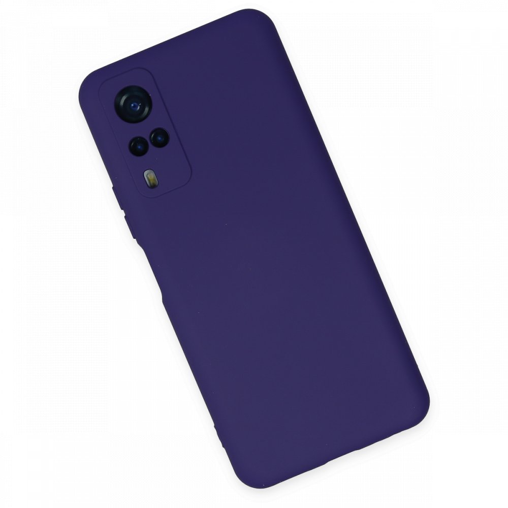  Vivo Y31 2021 Kılıf Nano içi Kadife Silikon - Mor
