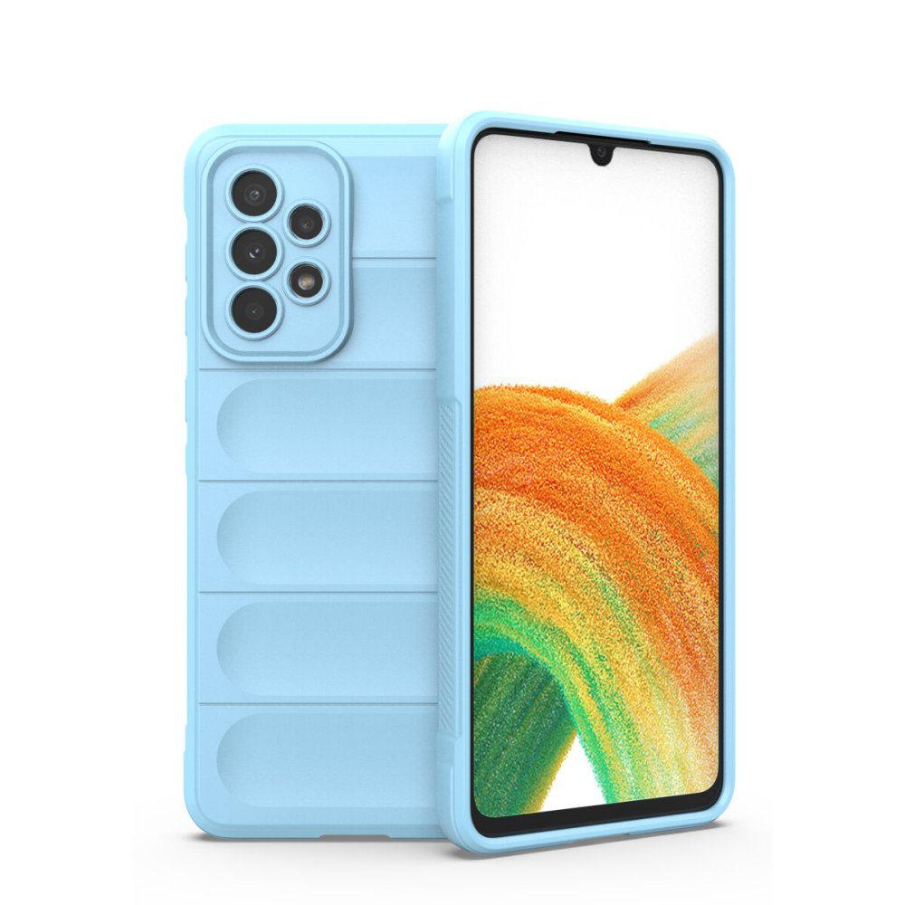  Samsung Galaxy A33 5G Kılıf Optimum Silikon - Sky Blue