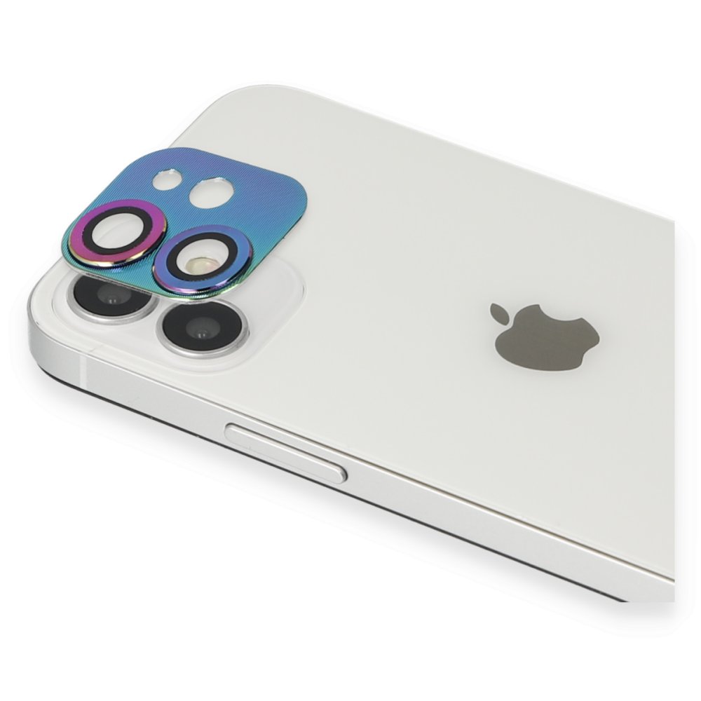 iPhone 11 Pers Alüminyum Kamera Lens - Rainbow iPhone 11 Pers Alüminyum Kamera Lens - Rainbow