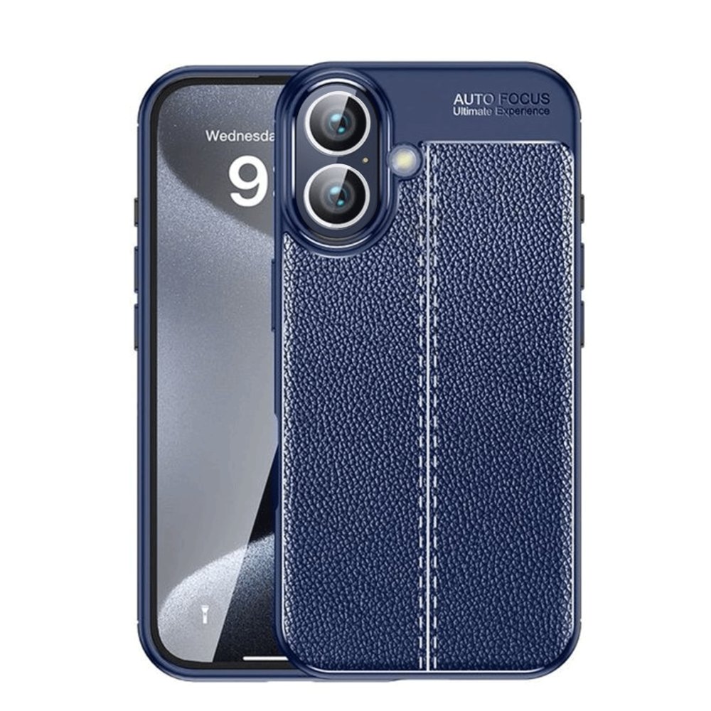 iPhone 16 Plus Kılıf Auto Focus Kapak - Lacivert  iPhone 16 Plus Kılıf Auto Focus Kapak - Lacivert
