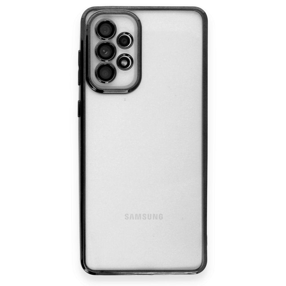 Samsung Galaxy A73 5G Kılıf Razer Lensli Silikon - Siyah Samsung Galaxy A73 5G Kılıf Razer Lensli Silikon - Siyah