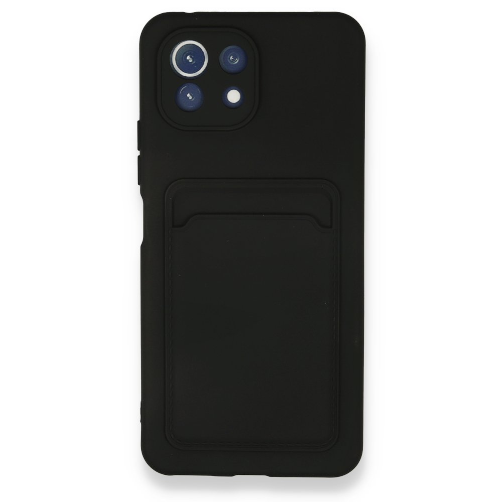 Xiaomi Mİ 11 Lite Kılıf Kelvin Kartvizitli Silikon - Siyah  Xiaomi Mİ 11 Lite Kılıf Kelvin Kartvizitli Silikon - Siyah