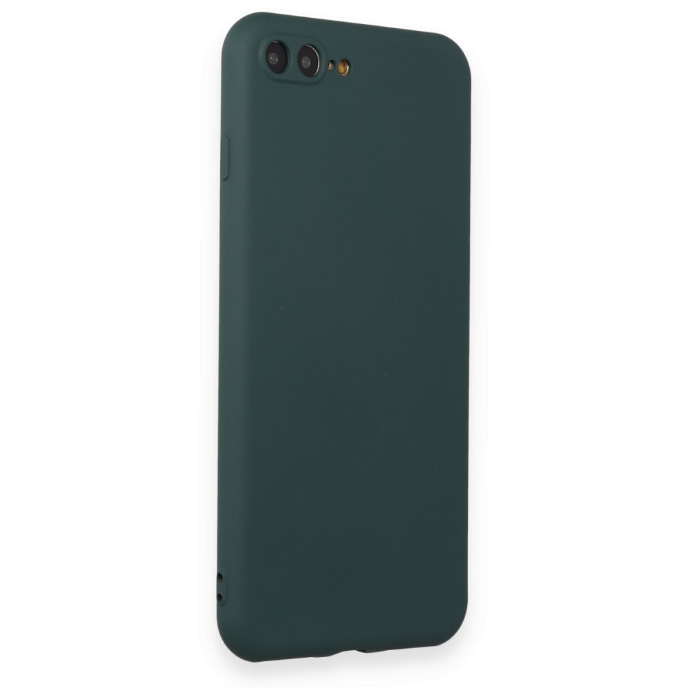  iPhone 7 Plus Kılıf First Silikon - Koyu Yeşil