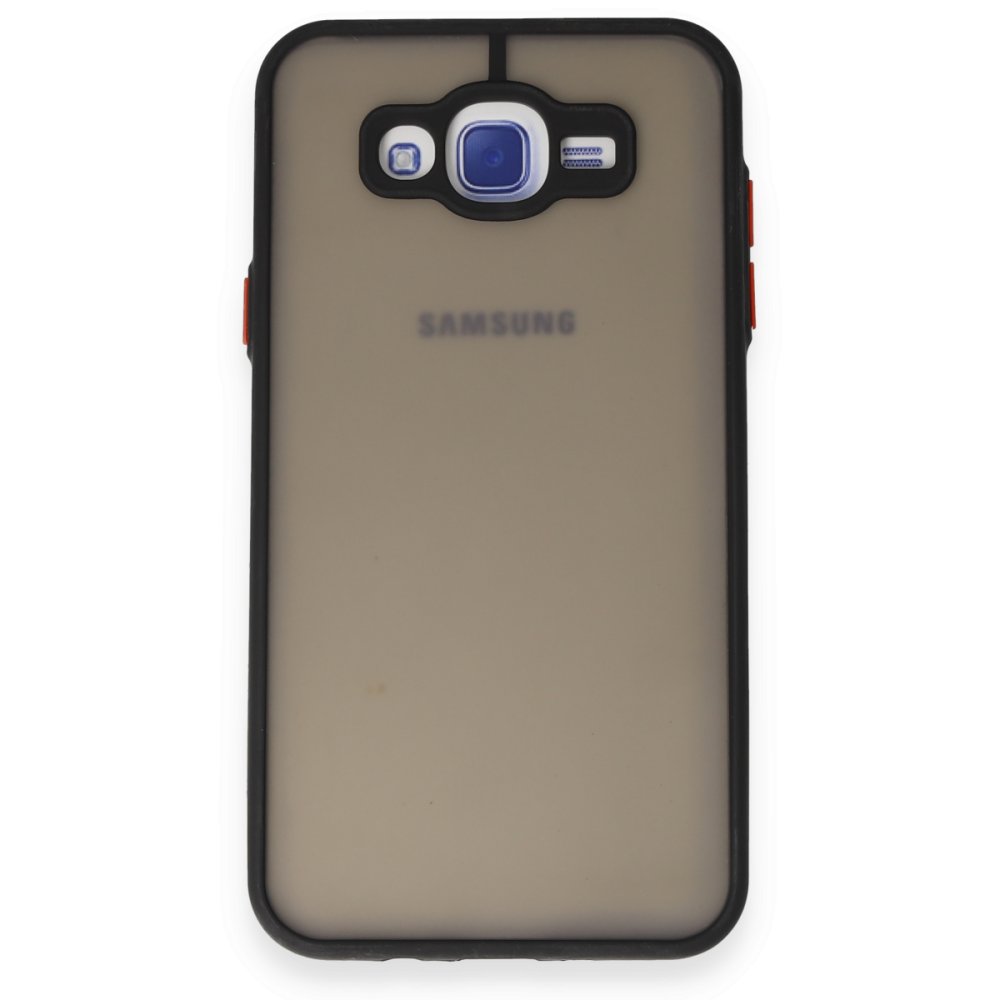  Samsung Galaxy J7 Kılıf Montreal Silikon Kapak - Siyah