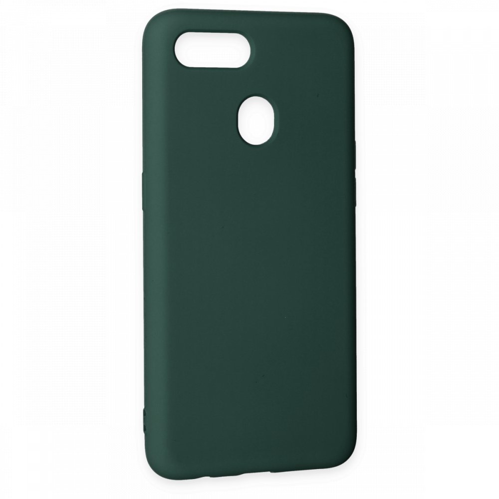 Oppo AX7 Kılıf Nano içi Kadife Silikon - Koyu Yeşil Oppo AX7 Kılıf Nano içi Kadife Silikon - Koyu Yeşil