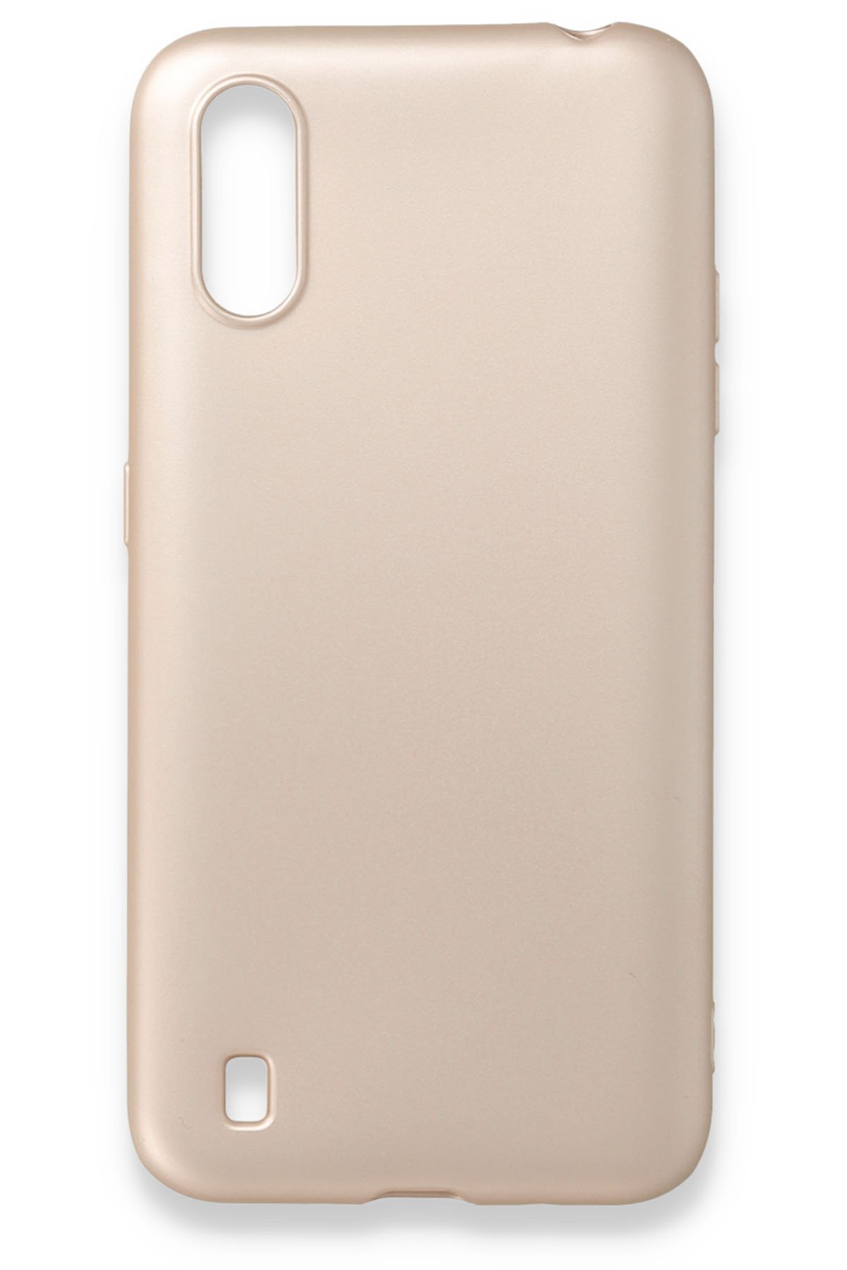  Samsung Galaxy A01 Kılıf First Silikon - Gold