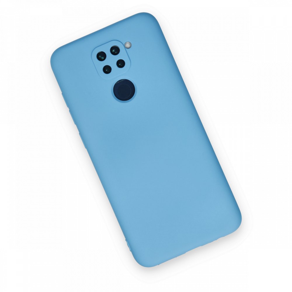 Redmi Note 9 Kılıf Nano içi Kadife Silikon - Mavi