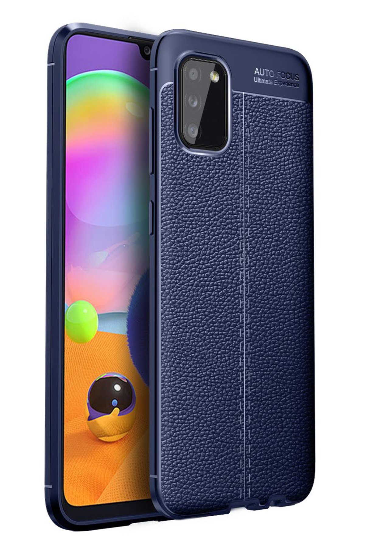  Samsung Galaxy A02S Kılıf Auto Focus Kapak - Lacivert
