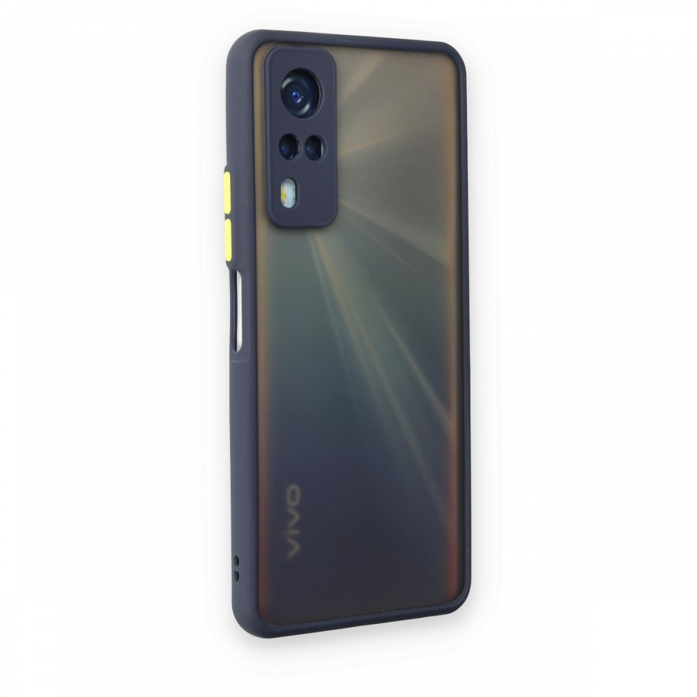  Vivo Y51 Kılıf Montreal Silikon Kapak - Lacivert