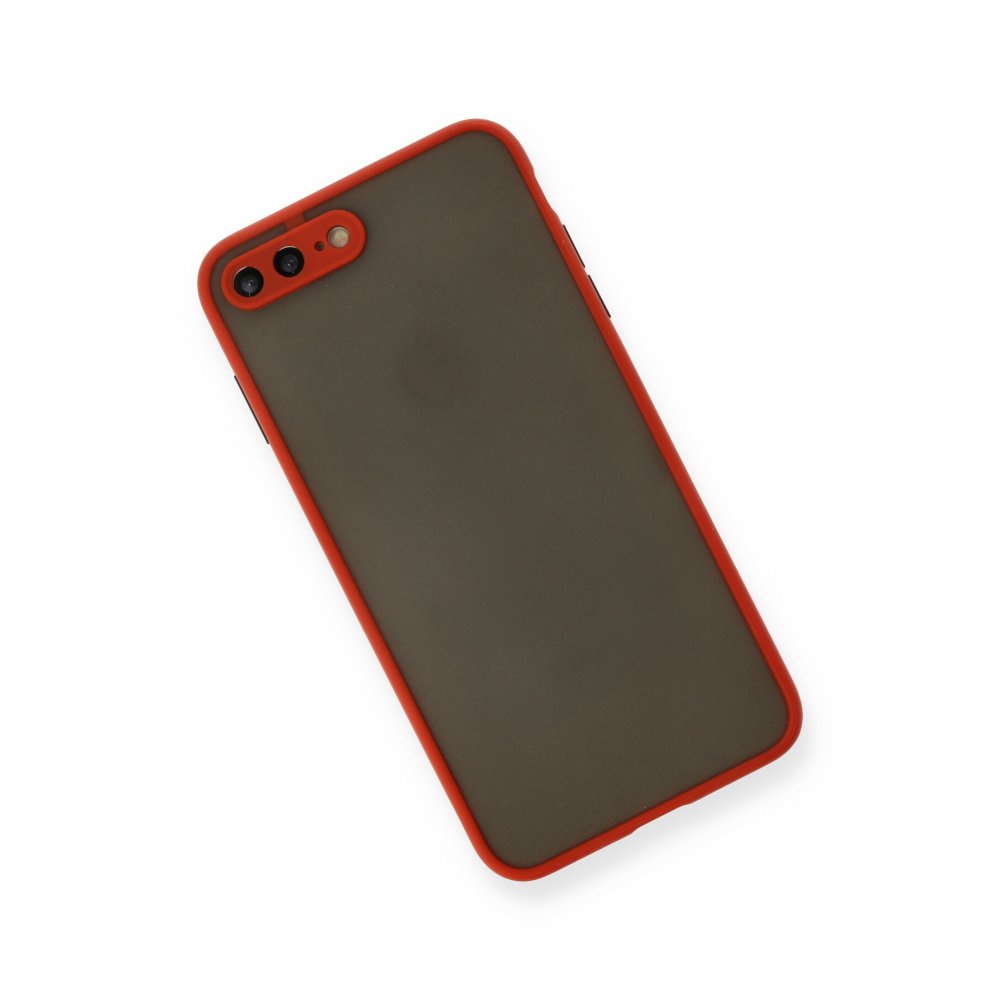 iPhone 8 Plus Kılıf Montreal Silikon Kapak - Kırmızı iPhone 8 Plus Kılıf Montreal Silikon Kapak - Kırmızı