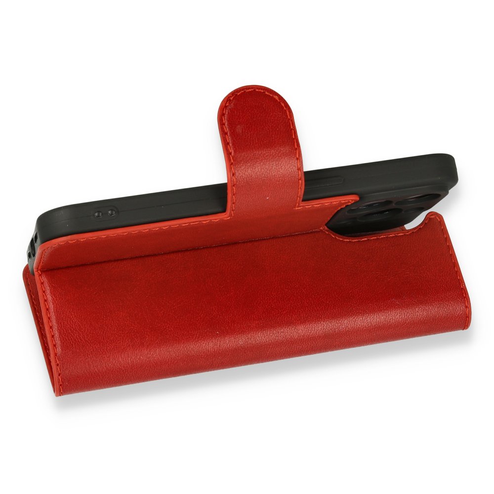 iPhone 13 Pro Max Kılıf Trend S Plus Kapaklı Kılıf - Kırmızı iPhone 13 Pro Max Kılıf Trend S Plus Kapaklı Kılıf - Kırmızı