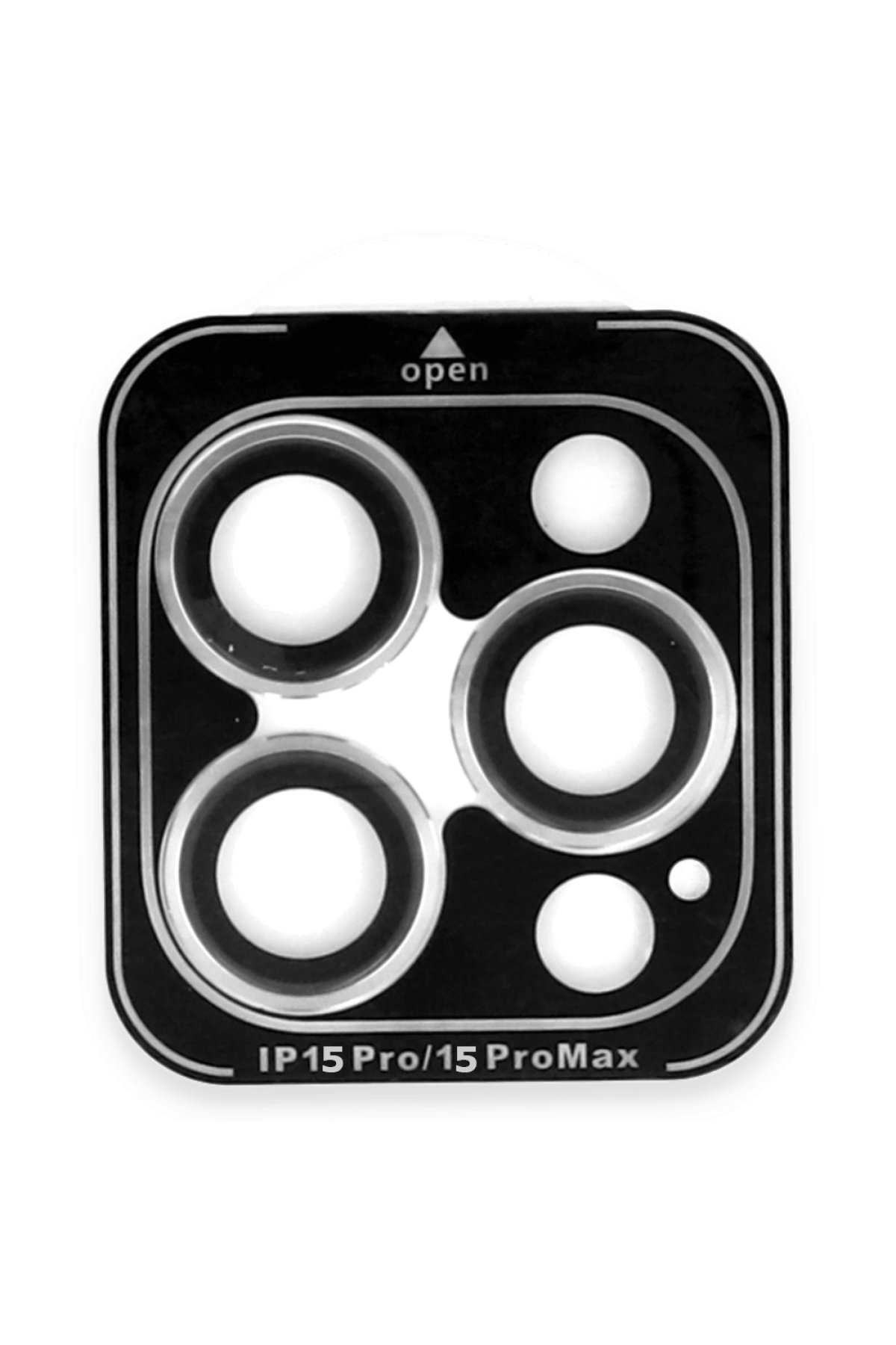 iPhone 15 Pro Max Bind Metal Kamera Lens - Gümüş iPhone 15 Pro Max Bind Metal Kamera Lens - Gümüş