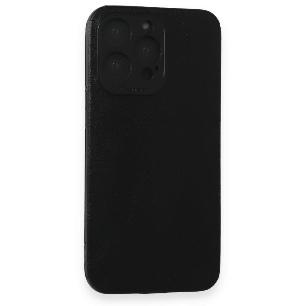  iPhone 15 Pro Max Kılıf Loop Deri Silikon - Siyah