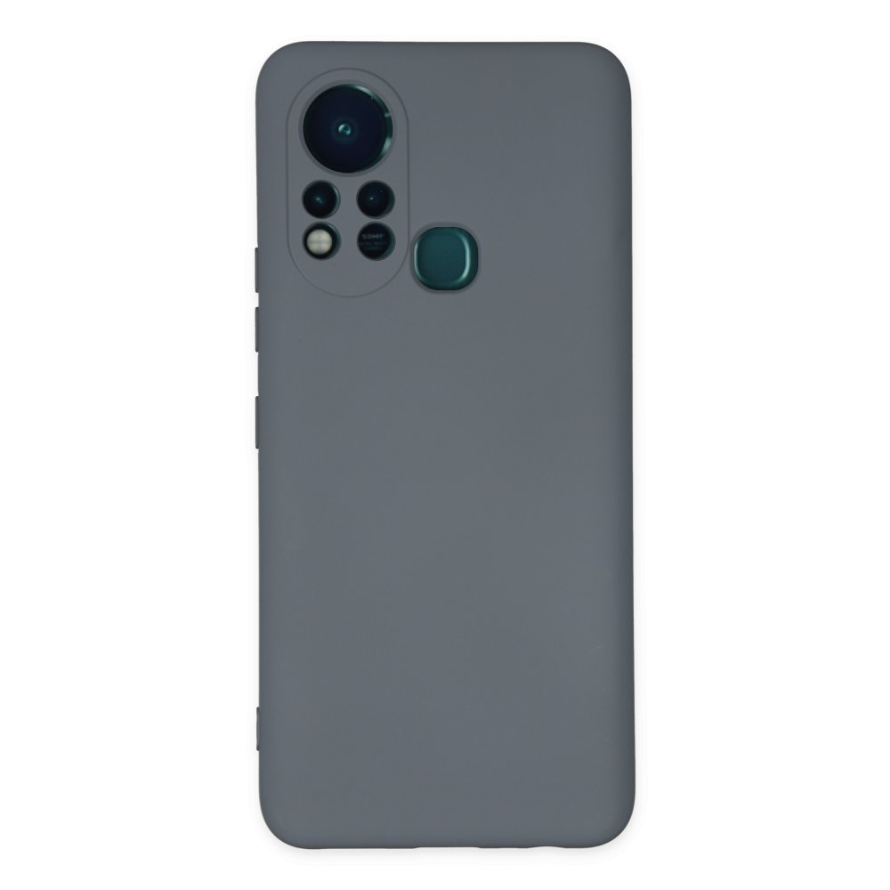 İnfinix Hot 11s Kılıf Nano içi Kadife Silikon - Gri  İnfinix Hot 11s Kılıf Nano içi Kadife Silikon - Gri