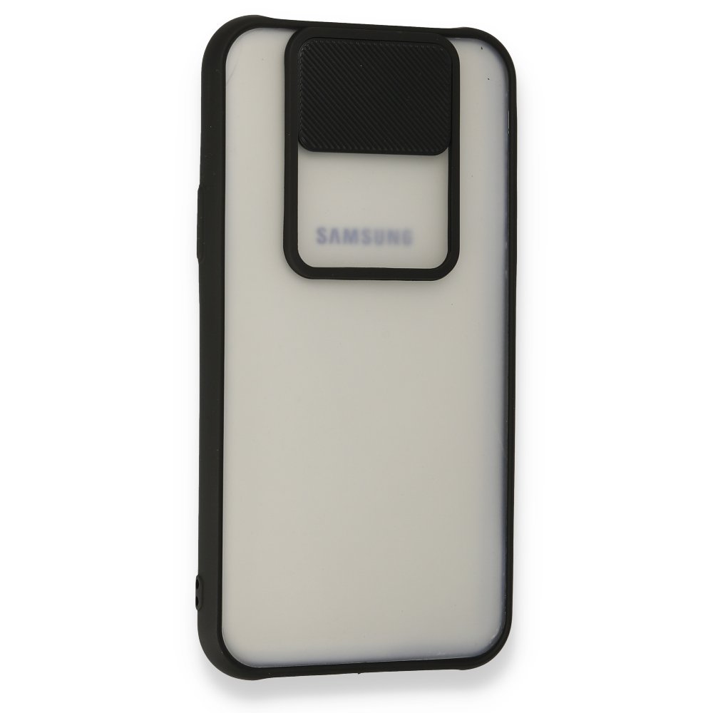  Samsung Galaxy J7 Kılıf Palm Buzlu Kamera Sürgülü Silikon - Siyah