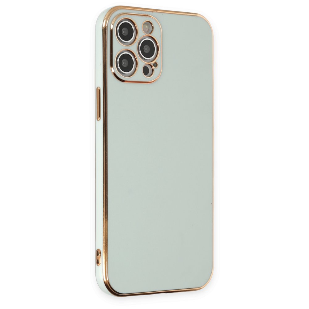  iPhone 12 Pro Kılıf Volet Silikon - Açık Yeşil