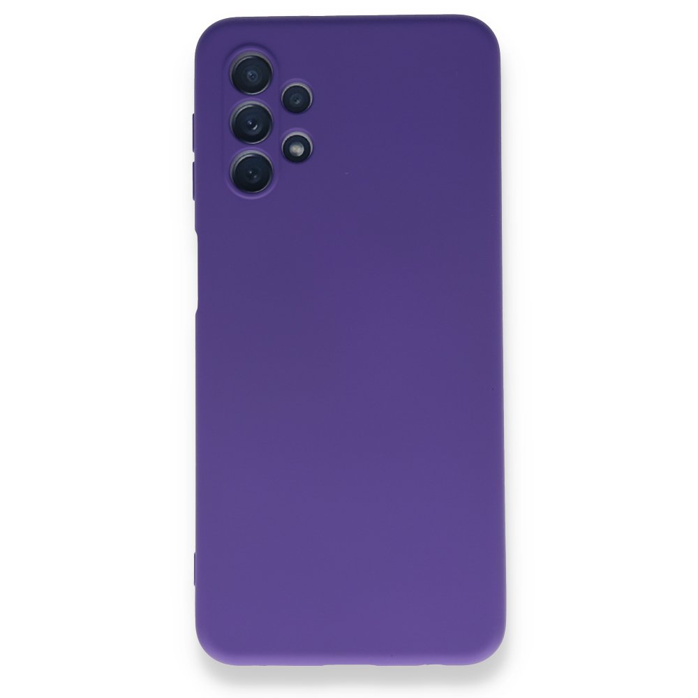  Samsung Galaxy A52S Kılıf Nano içi Kadife Silikon - Mor