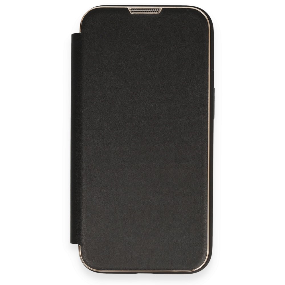 iPhone 14 Kılıf Dolpin Kapaklı - Siyah iPhone 14 Kılıf Dolpin Kapaklı - Siyah