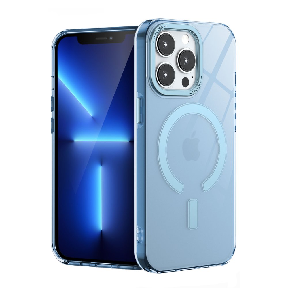  iPhone 13 Pro Max Kılıf Troy Magsafe Kapak - Mavi