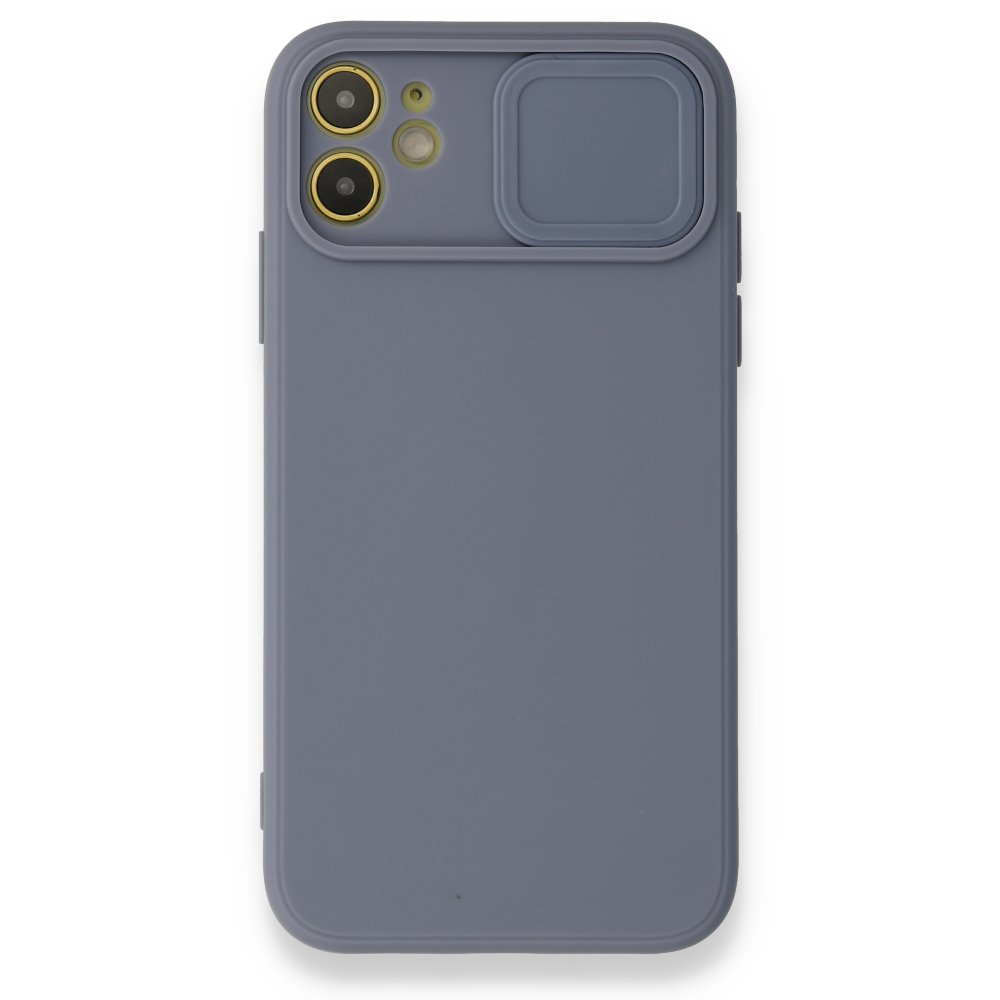  iPhone 12 Mini Kılıf Color Lens Silikon - Gri