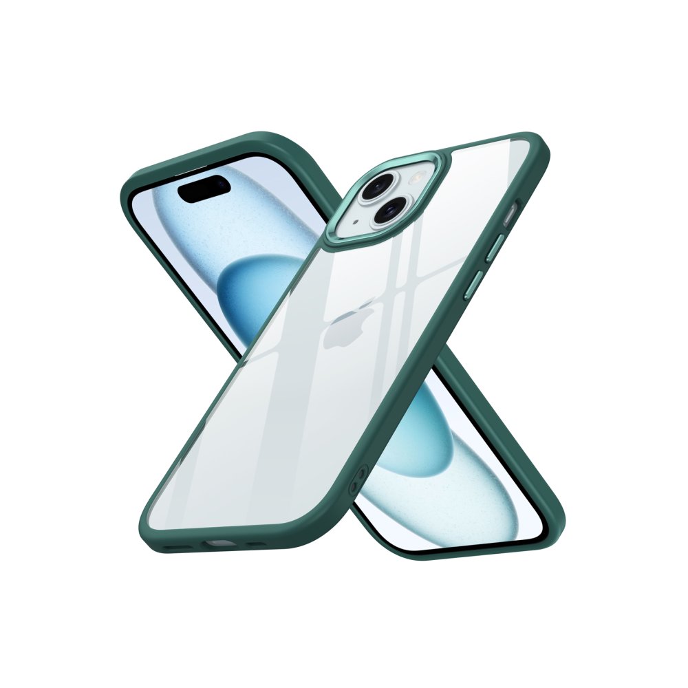  iPhone 15 Kılıf Power Silikon - Koyu Yeşil