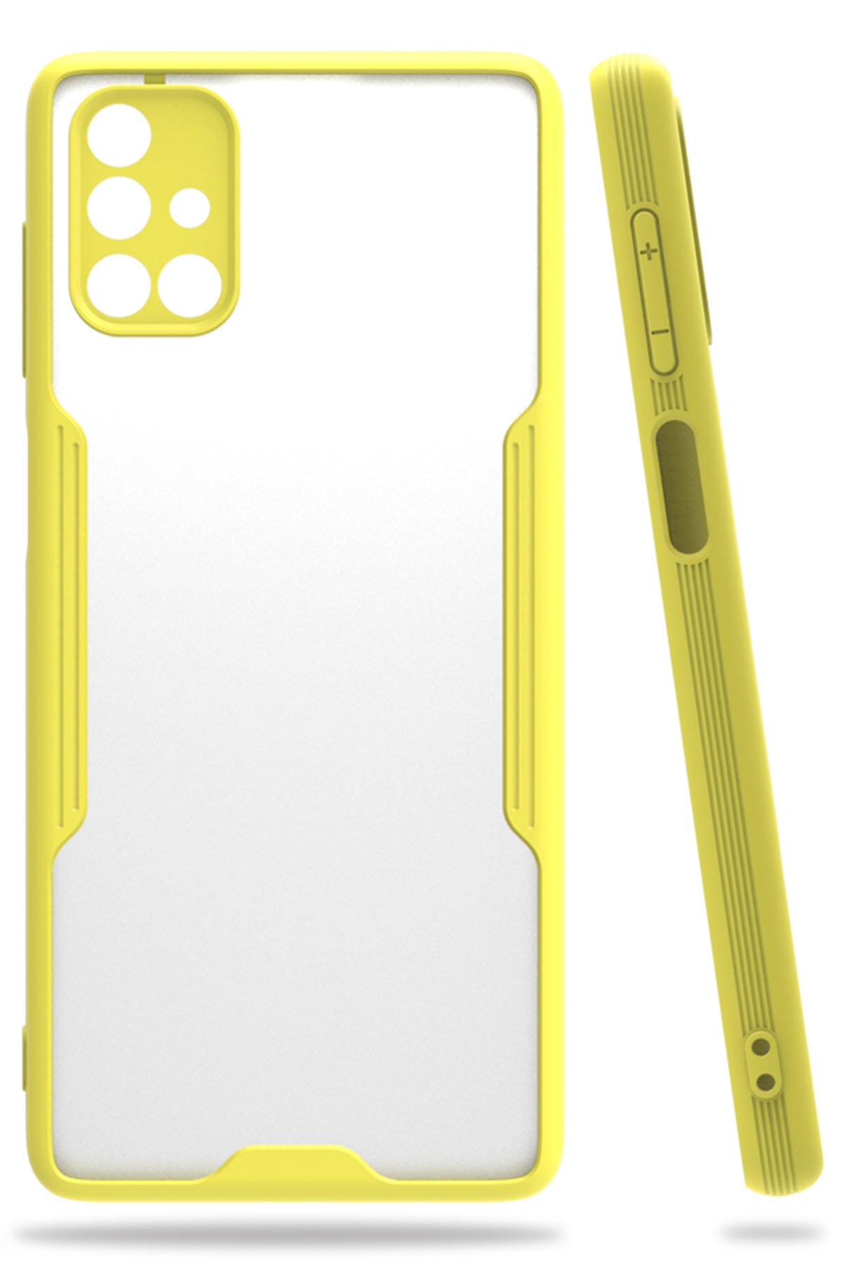  Samsung Galaxy M51 Kılıf Platin Silikon - Sarı