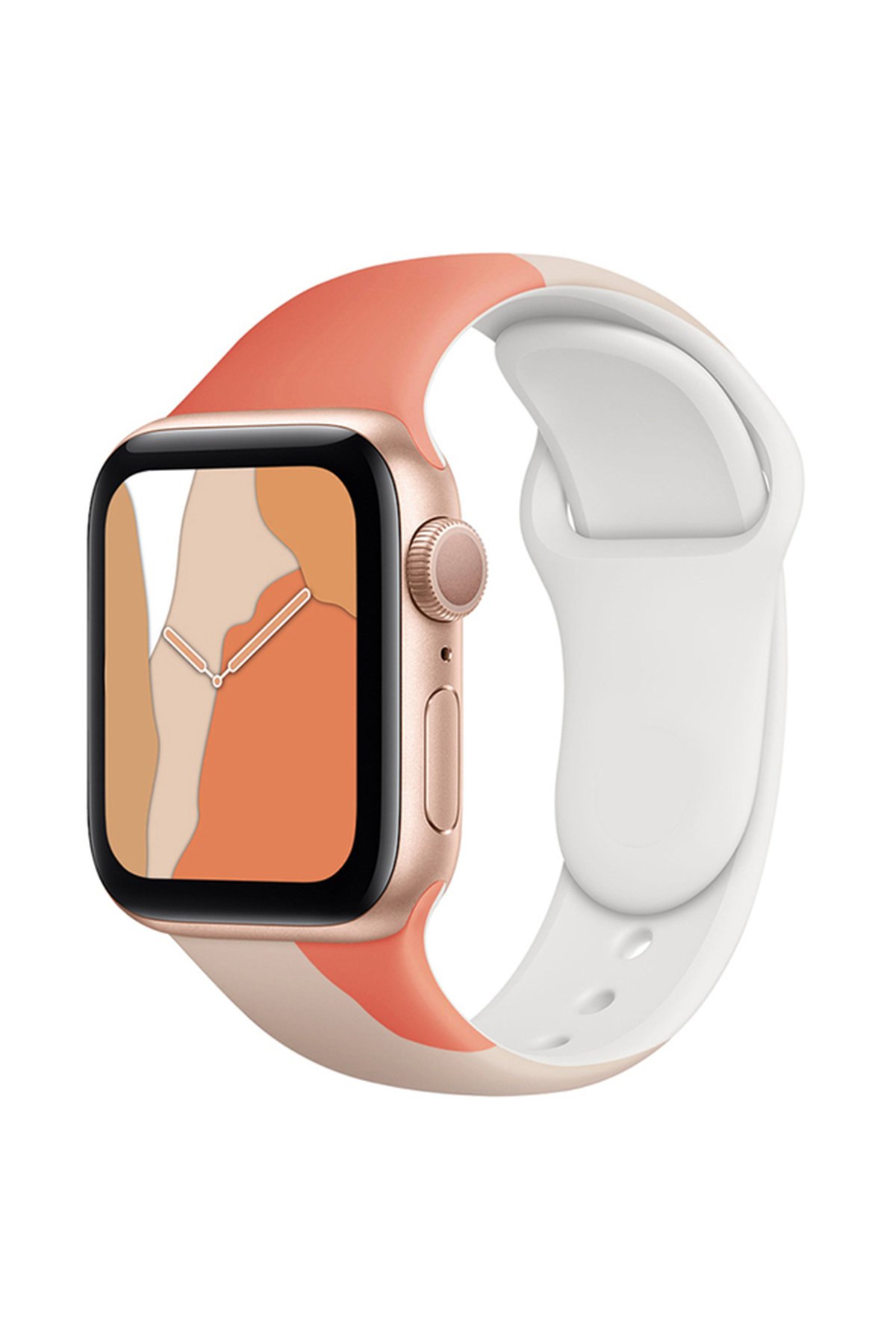Apple Watch Ultra 49mm KR407 Kamuflaj Silikon Kordon - Desen 6 Apple Watch Ultra 49mm KR407 Kamuflaj Silikon Kordon - Desen 6