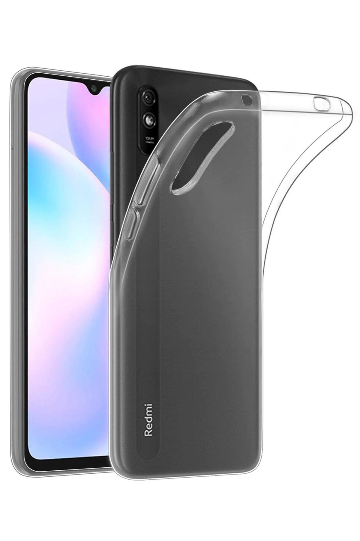 Redmi 9A Kılıf Lüx Şeffaf Silikon - Şeffaf Redmi 9A Kılıf Lüx Şeffaf Silikon - Şeffaf