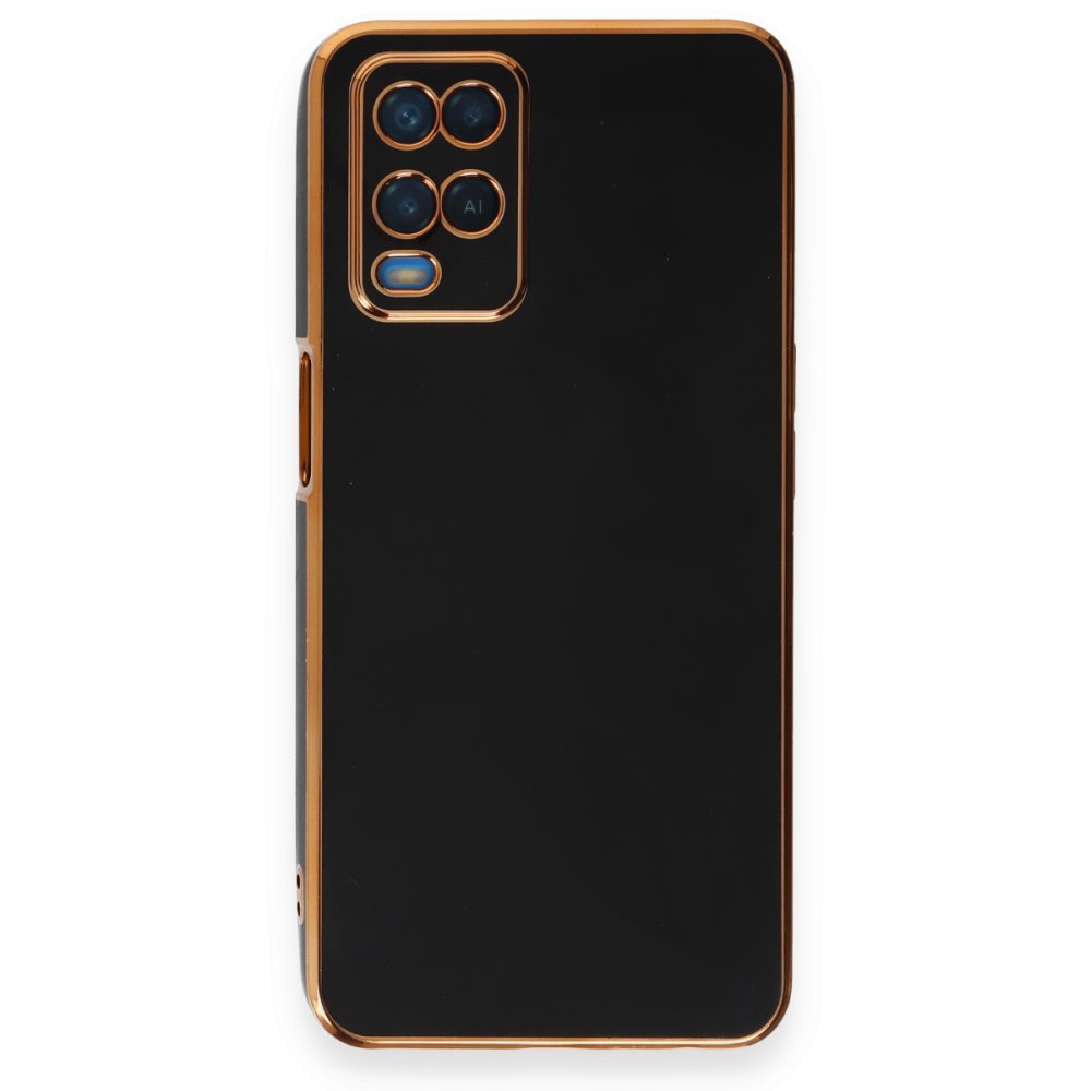 Oppo A54 4G Kılıf Volet Silikon - Siyah Oppo A54 4G Kılıf Volet Silikon - Siyah