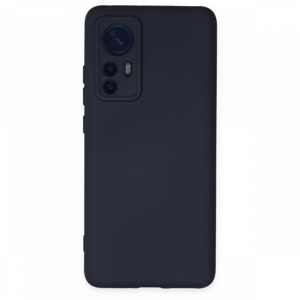  Xiaomi Mi 12X Kılıf Nano içi Kadife Silikon - Lacivert