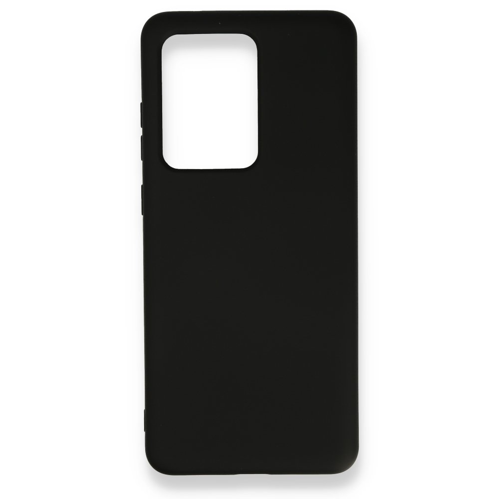  Samsung Galaxy S20 Ultra Kılıf Nano içi Kadife Silikon - Siyah