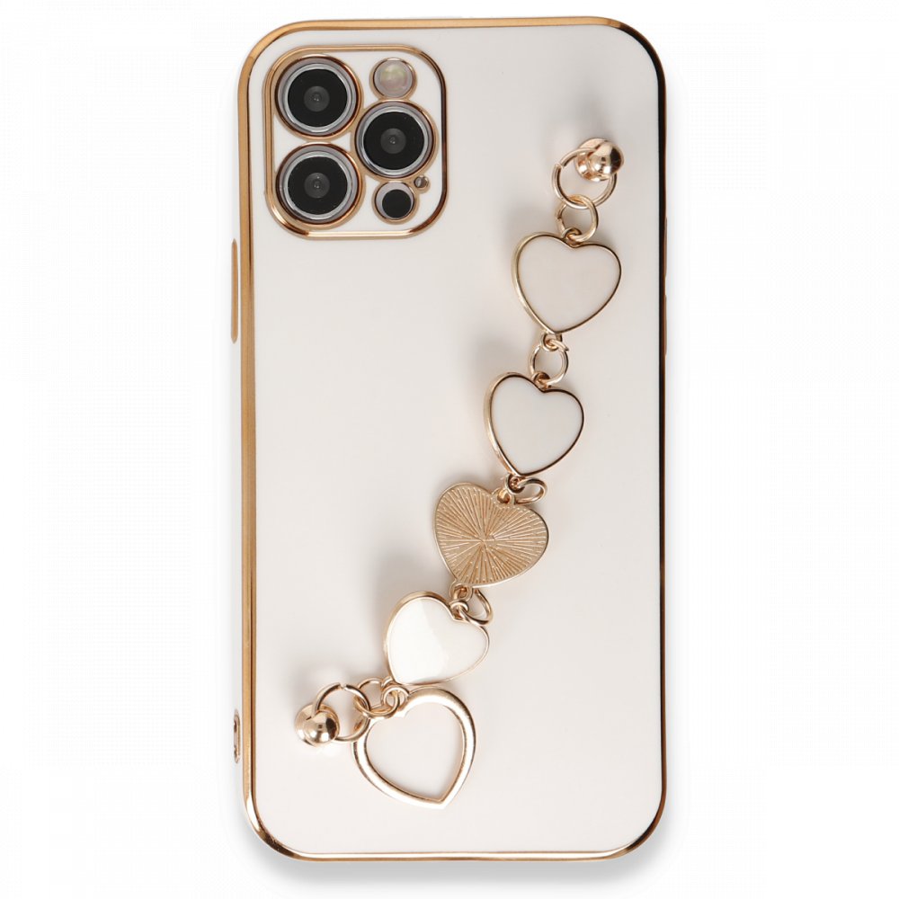  iPhone 12 Pro Max Kılıf Esila Silikon - Beyaz