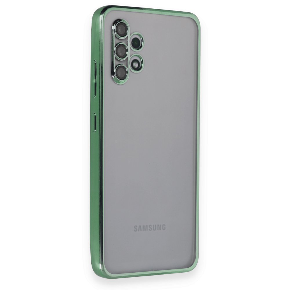  Samsung Galaxy A32 Kılıf Razer Lensli Silikon - Yeşil