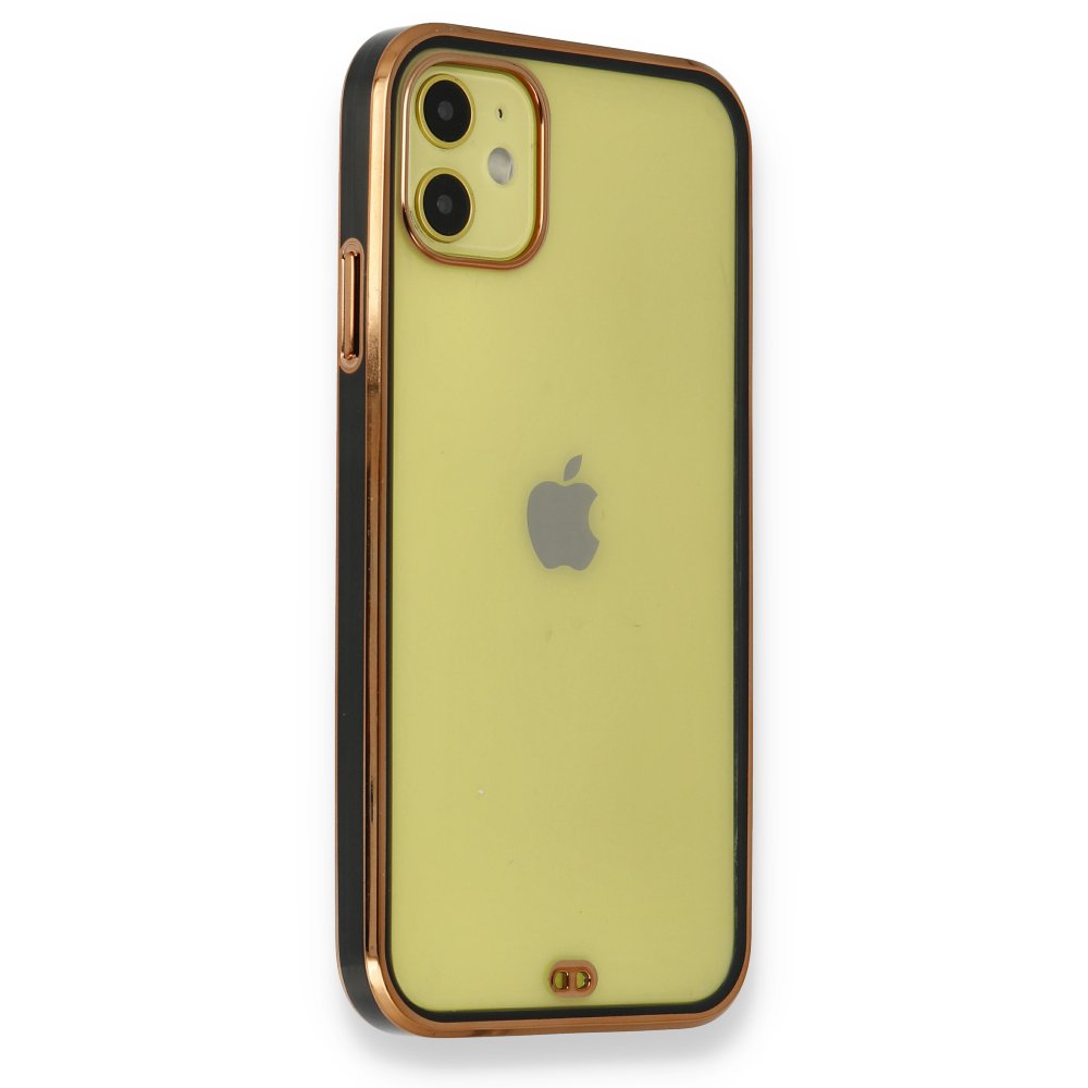  iPhone 12 Kılıf Liva Silikon - Siyah